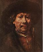 REMBRANDT Harmenszoon van Rijn Little Self-portrait sgr oil painting